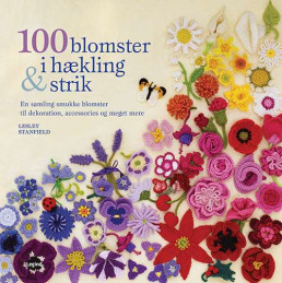 100 blomster i hækling og strik