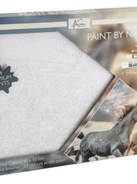 Mal efter tal (Paint by numbers) - Heste
