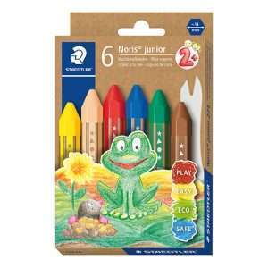 Voksfarver fra Staedtler Noris Junior (6 stk)